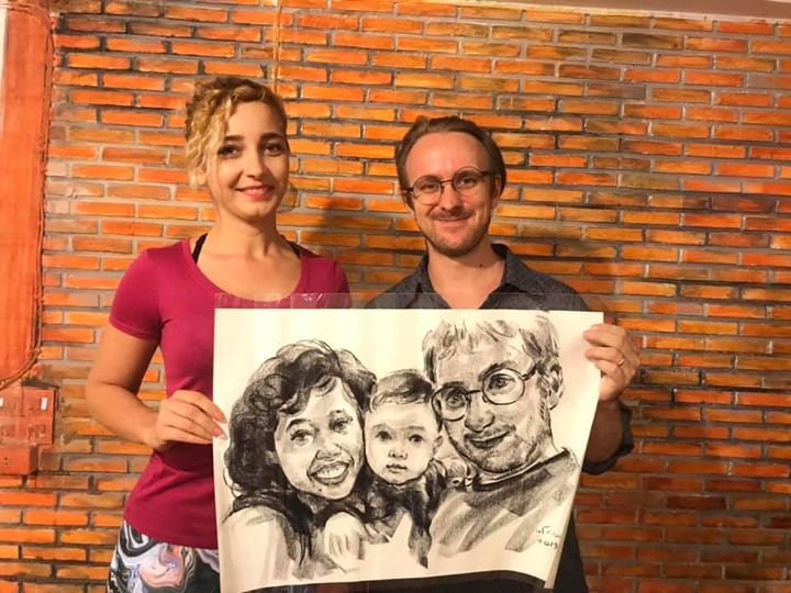 Birthday surprise from my student Secil. Thank you so much! This is beautiful!!!…