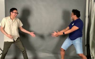 Garland and Kong Acting for Commercials
