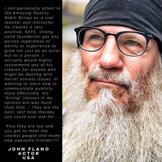 “His acting classes are way more than that…they are the best self-help therapy…