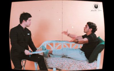 Improvised Commercial by Nobu and Christian as part of the Advanced Acting Course