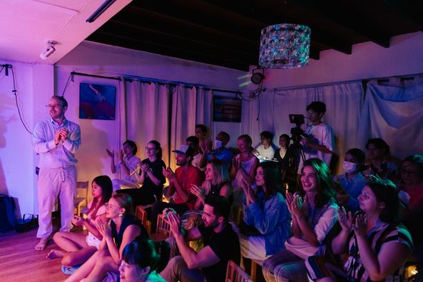 At the end of the show we had a happy audience, happy actors and a happy directo…