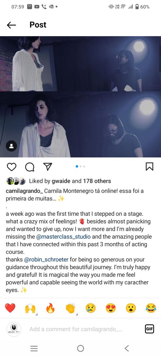 Thank you, Camila! You really stepped it up in the last week before the performa…