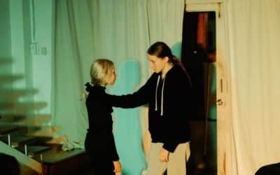 Amelia and Steph conquering Antigone Now! At this moving performance at our show…