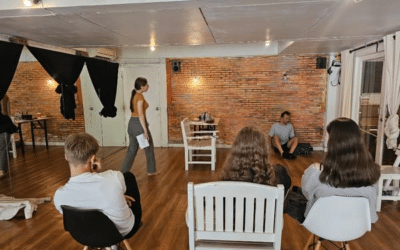 My Fundamentals of Acting students started to work out the beats and sequences of
