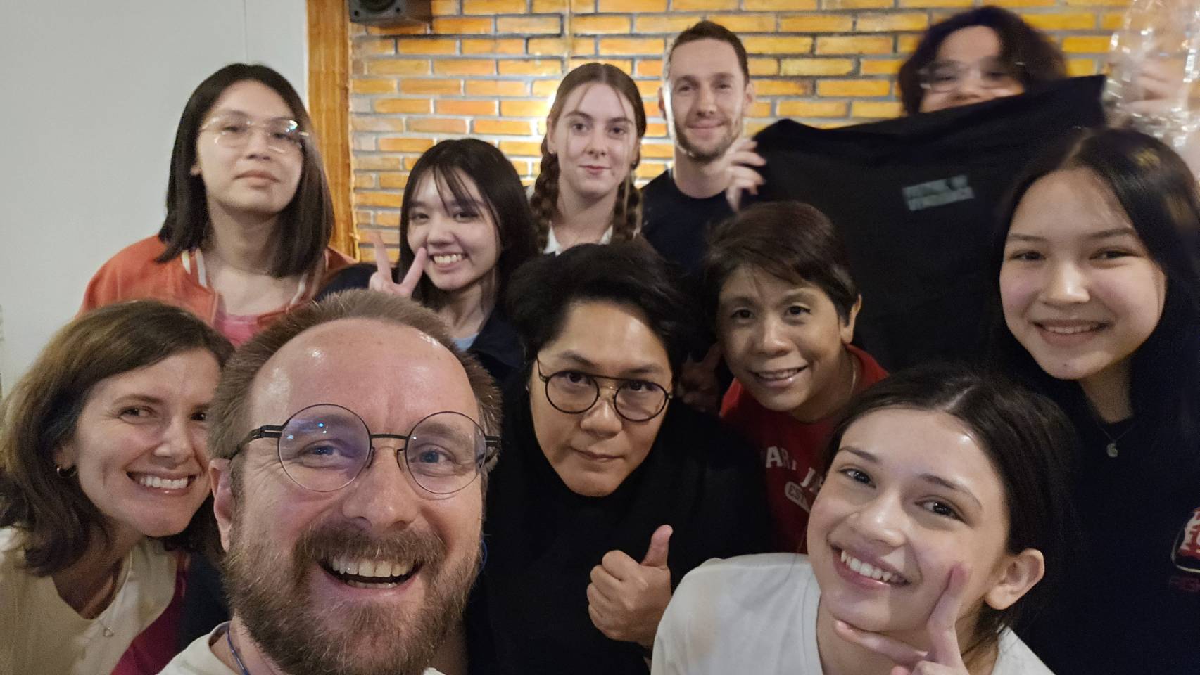 Acting workshops in Bangkok at MasterClass Studio with students practicing