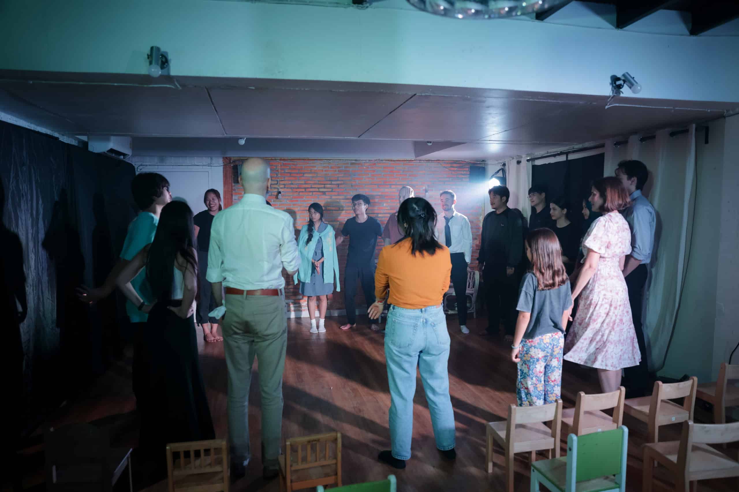 Professional acting training in Bangkok at MasterClass Studio with students performing