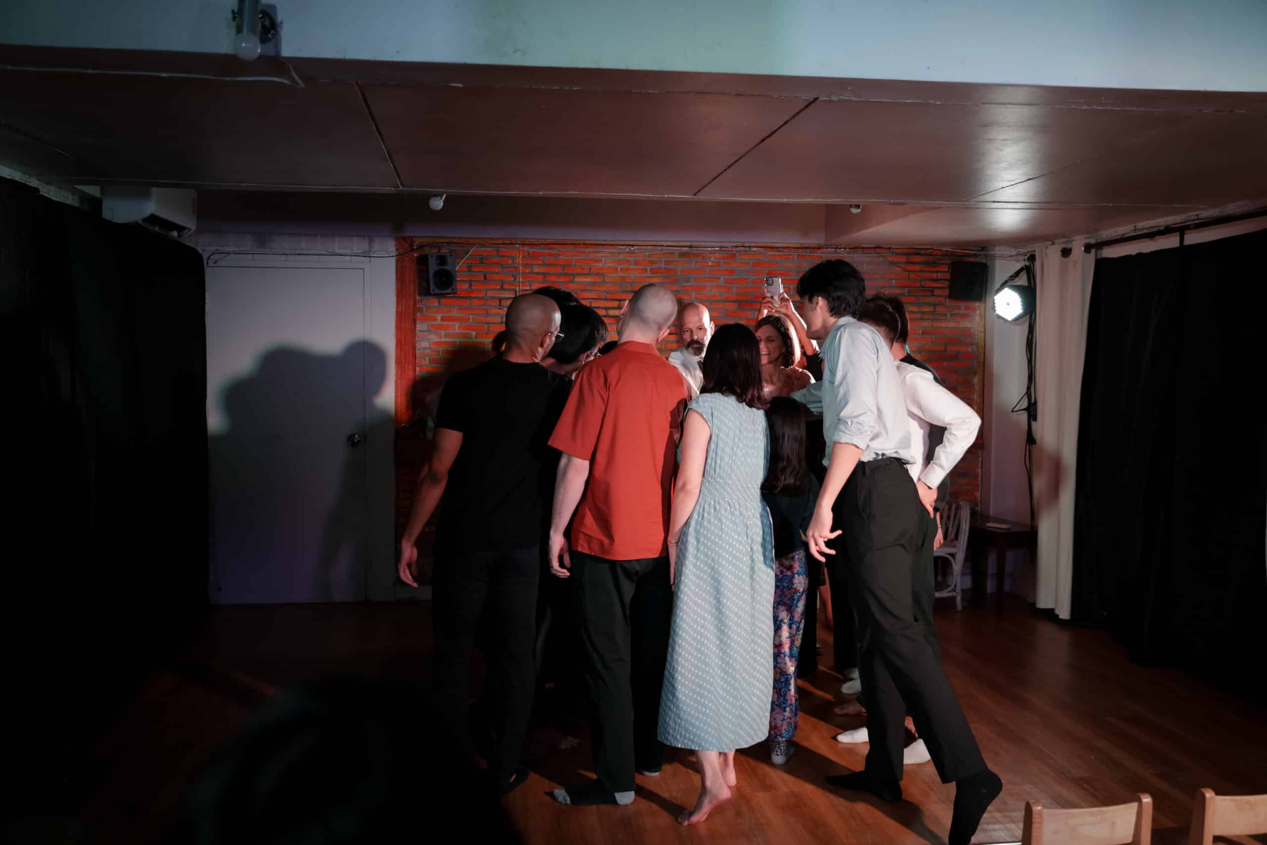 Improv acting classes in Bangkok at MasterClass Studio with students improvising