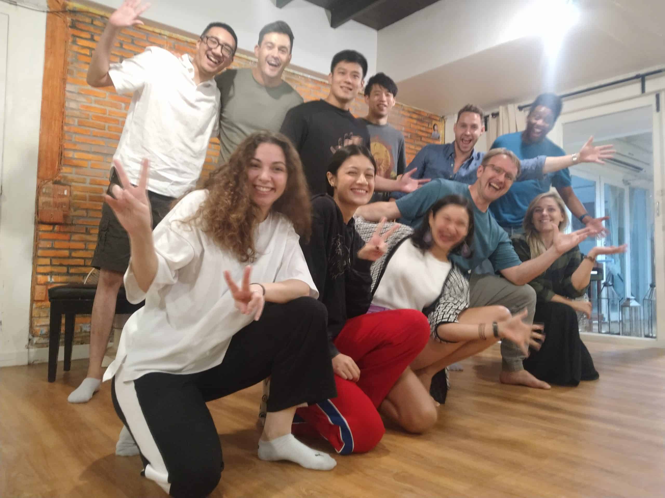 "Students training at a professional acting school in Bangkok, MasterClass Studio"