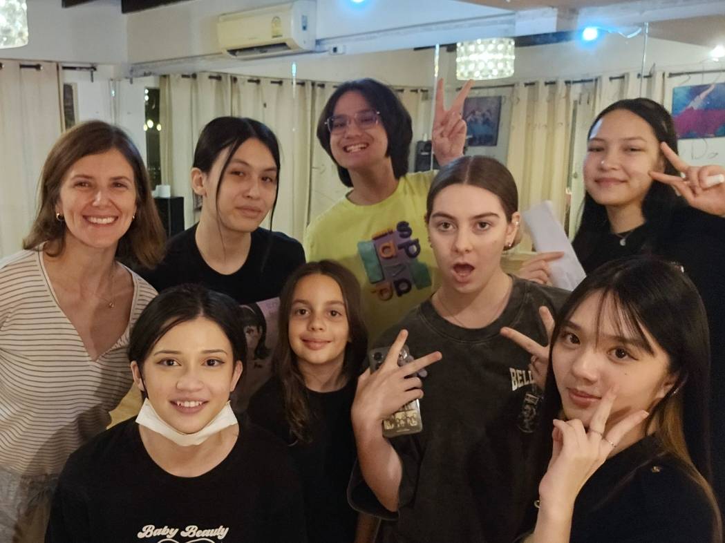 "Students training at a professional acting school in Bangkok, MasterClass Studio"