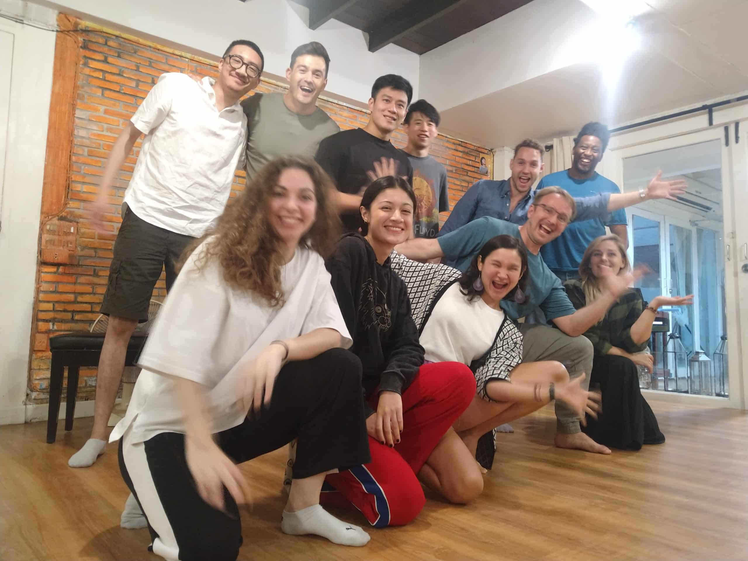 Professional acting training in Bangkok at MasterClass Studio with students performing