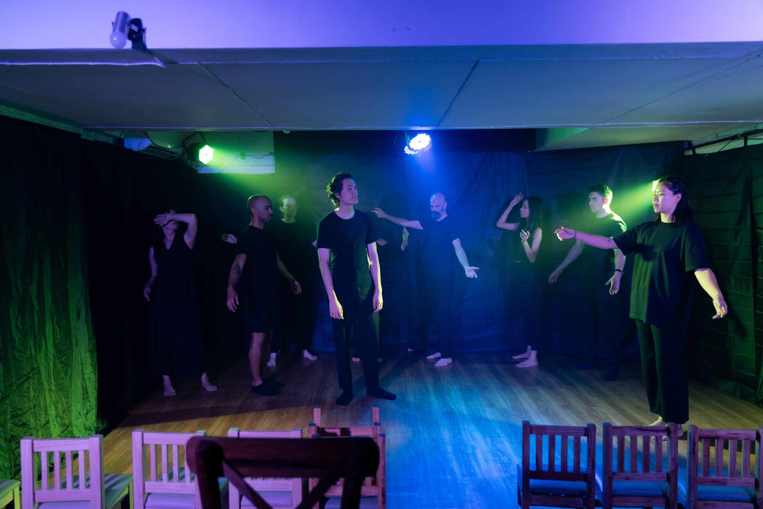 Acting schools in Bangkok at MasterClass Studio with students training 


