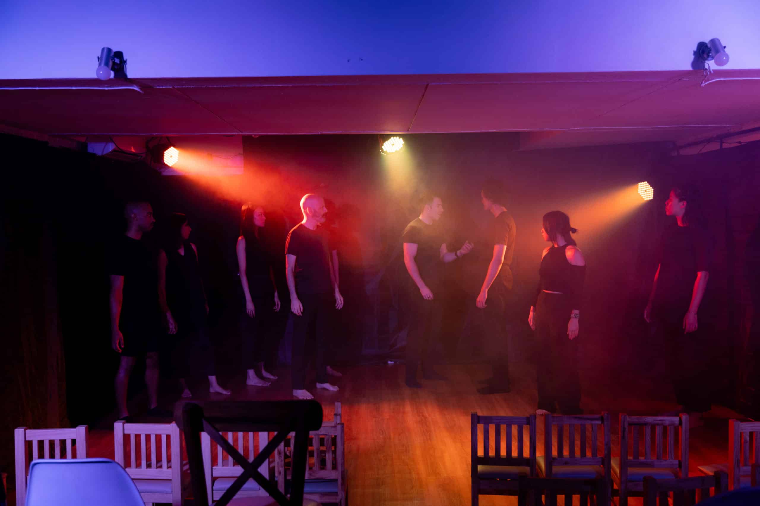 Acting classes for beginners in Bangkok at MasterClass Studio with students learning
