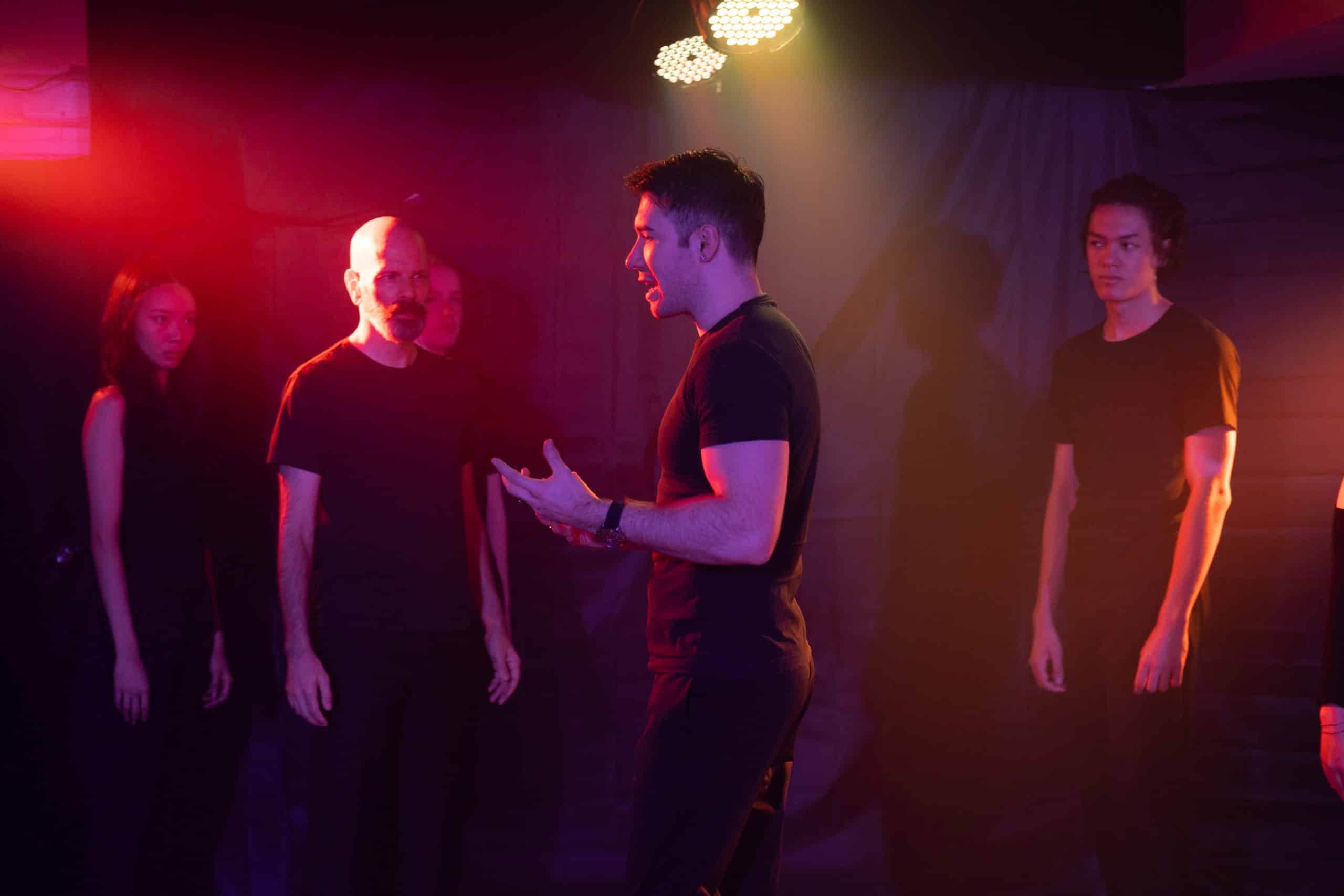 Performance training in Bangkok at MasterClass Studio with students performing 