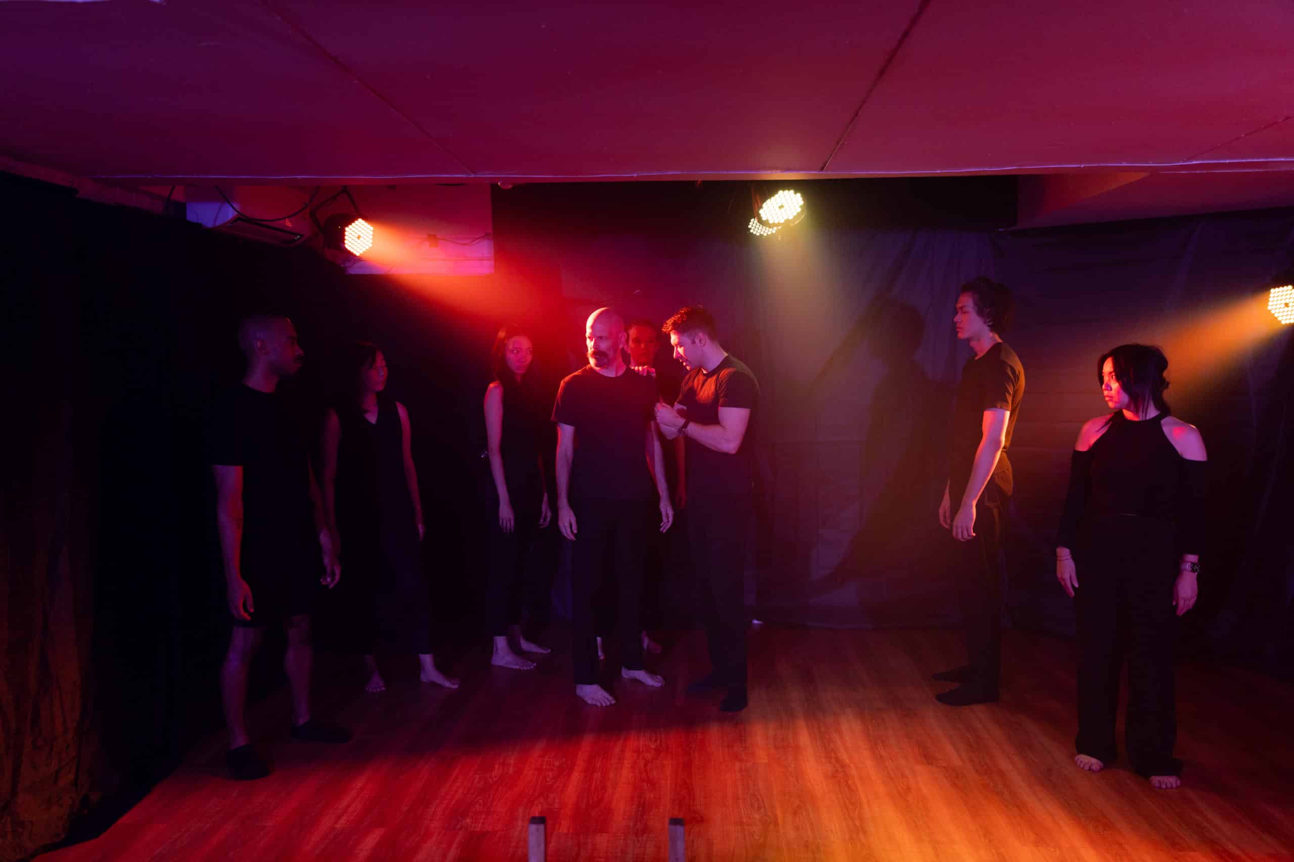 Performance training in Bangkok at MasterClass Studio with students performing 