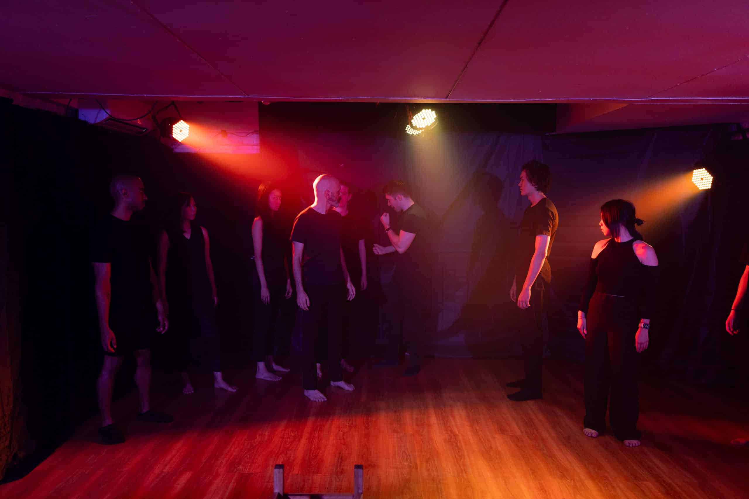 Performance training in Bangkok at MasterClass Studio with students performing 