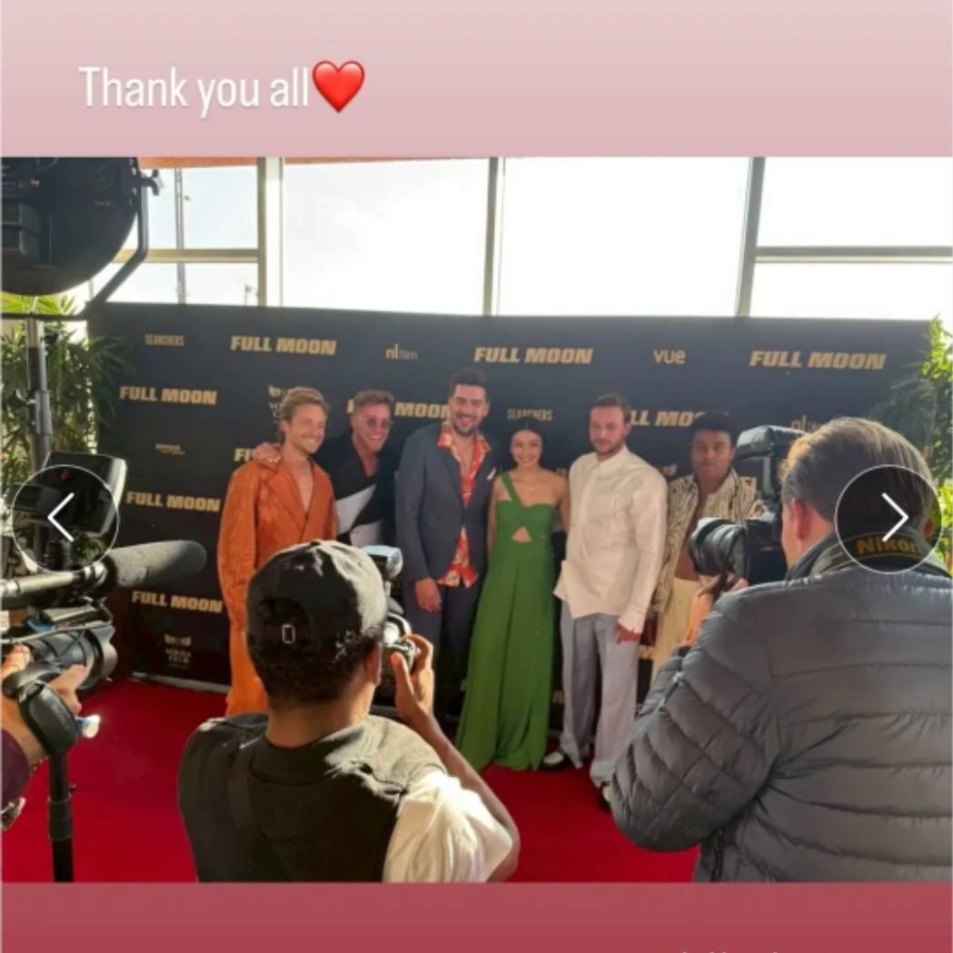 Selina Wiesmann on the red carpet at the Full Moon film premiere in the Netherlands
